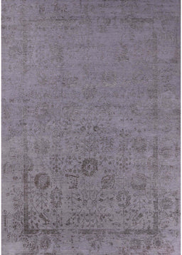 Mid-Century Modern Purple Oriental Rug, urb2595