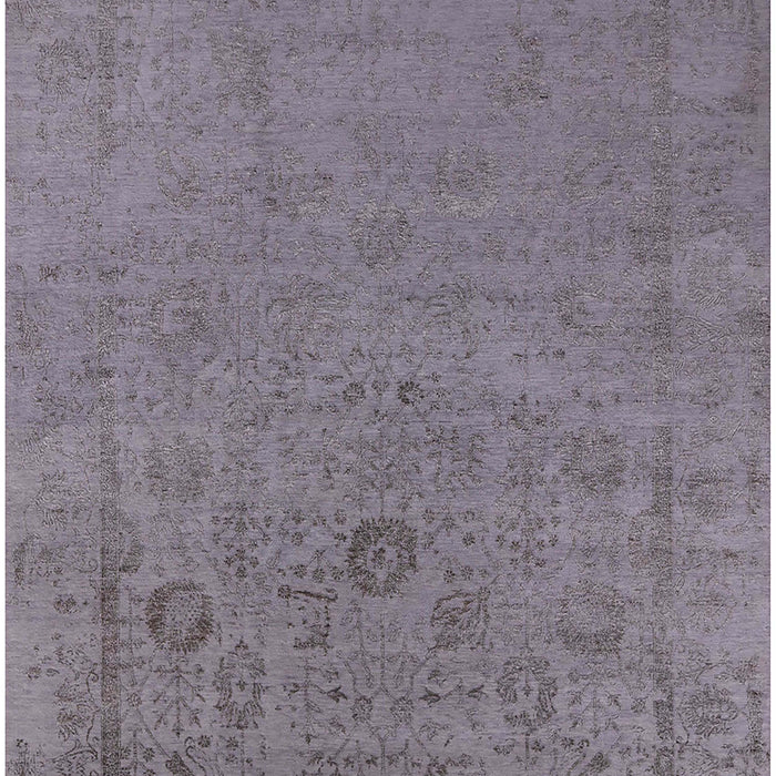 Machine Washable Industrial Modern Viola Purple Rug, wshurb2595