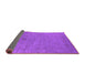 Sideview of Oriental Purple Industrial Rug, urb2595pur