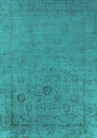 Oriental Turquoise Industrial Rug, urb2595turq