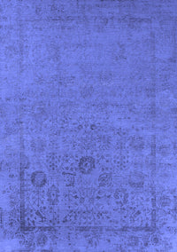 Oriental Blue Industrial Rug, urb2595blu