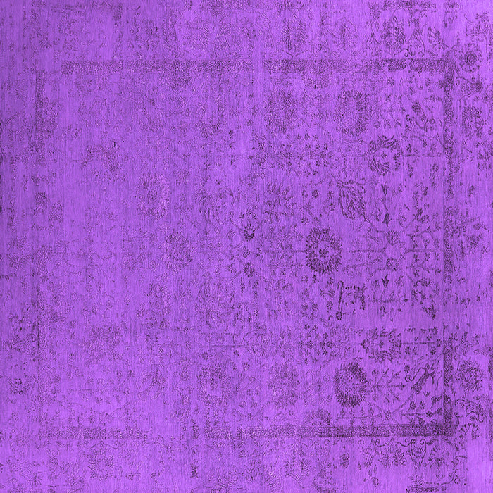 Square Machine Washable Oriental Purple Industrial Area Rugs, wshurb2595pur