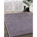 Machine Washable Industrial Modern Viola Purple Rug in a Family Room, wshurb2595