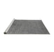 Sideview of Machine Washable Oriental Gray Industrial Rug, wshurb2595gry