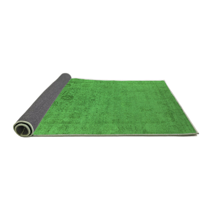 Sideview of Oriental Green Industrial Rug, urb2595grn