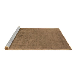 Sideview of Machine Washable Oriental Brown Industrial Rug, wshurb2595brn