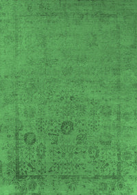 Oriental Emerald Green Industrial Rug, urb2595emgrn