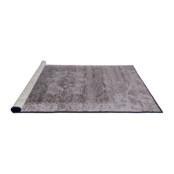 Sideview of Machine Washable Industrial Modern Viola Purple Rug, wshurb2596