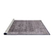 Sideview of Machine Washable Industrial Modern Viola Purple Rug, wshurb2596