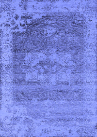 Oriental Blue Industrial Rug, urb2596blu