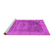 Sideview of Machine Washable Oriental Pink Industrial Rug, wshurb2596pnk