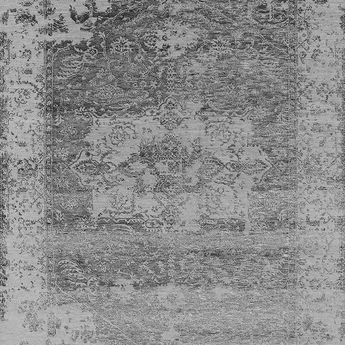 Machine Washable Oriental Gray Industrial Rug, wshurb2596gry