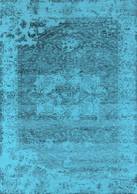 Oriental Light Blue Industrial Rug, urb2596lblu