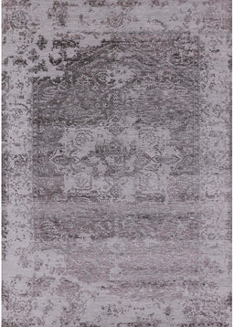 Mid-Century Modern Purple Oriental Rug, urb2596