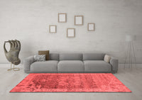 Machine Washable Oriental Red Industrial Rug, wshurb2596red