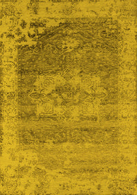 Oriental Yellow Industrial Rug, urb2596yw