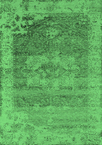 Oriental Emerald Green Industrial Rug, urb2596emgrn