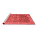 Industrial Red Washable Rugs