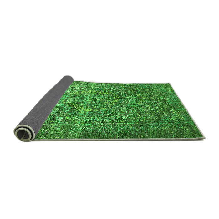 Sideview of Oriental Green Industrial Rug, urb2597grn