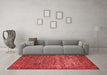 Industrial Red Washable Rugs