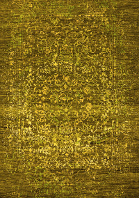 Oriental Yellow Industrial Rug, urb2597yw