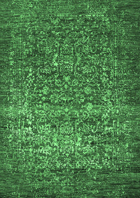 Oriental Emerald Green Industrial Rug, urb2597emgrn