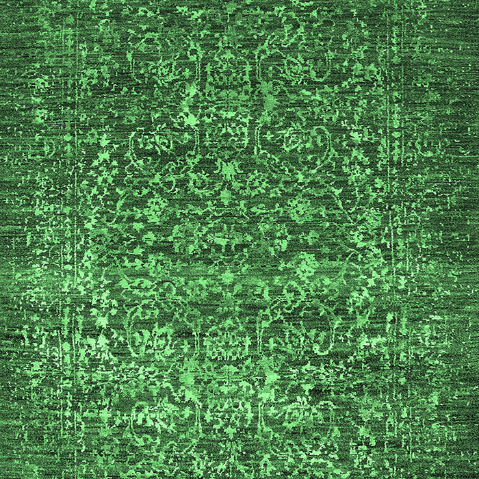 Oriental Emerald Green Industrial Rug, urb2597emgrn
