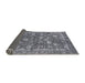 Sideview of Mid-Century Modern Dark Gray Oriental Rug, urb2598