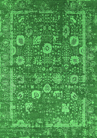 Oriental Green Industrial Rug, urb2598grn