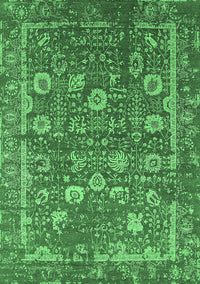 Oriental Emerald Green Industrial Rug, urb2598emgrn