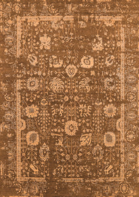 Oriental Orange Industrial Rug, urb2598org