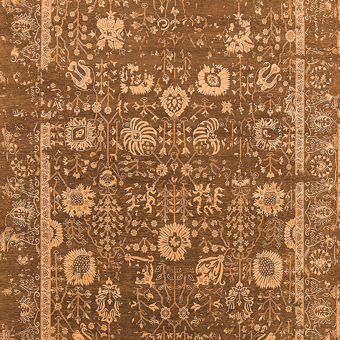 Oriental Orange Industrial Rug, urb2598org
