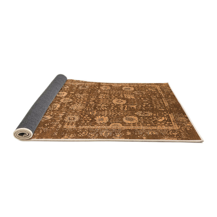 Sideview of Oriental Orange Industrial Rug, urb2598org