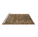 Sideview of Machine Washable Oriental Brown Industrial Rug, wshurb2598brn