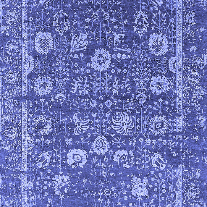 Oriental Blue Industrial Rug, urb2598blu