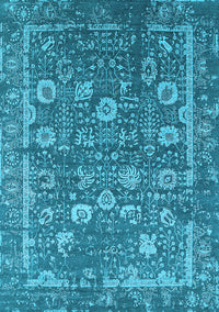 Oriental Light Blue Industrial Rug, urb2598lblu