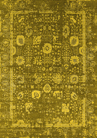 Oriental Yellow Industrial Rug, urb2598yw