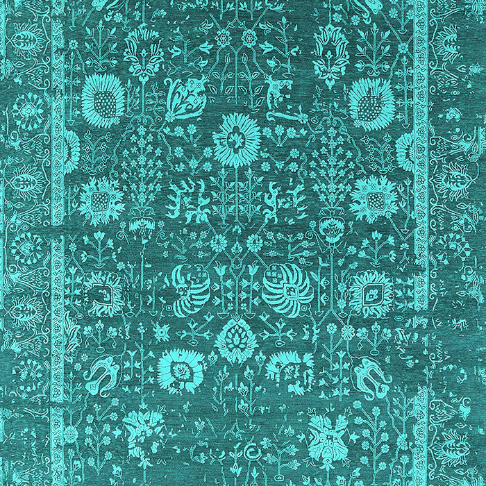 Oriental Turquoise Industrial Rug, urb2598turq
