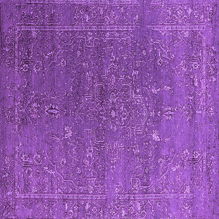 Square Oriental Purple Industrial Rug, urb2599pur