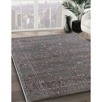 Mid-Century Modern Purple Oriental Rug, urb2599