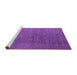 Sideview of Machine Washable Oriental Purple Industrial Area Rugs, wshurb2599pur