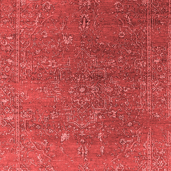 Machine Washable Oriental Red Industrial Rug, wshurb2599red