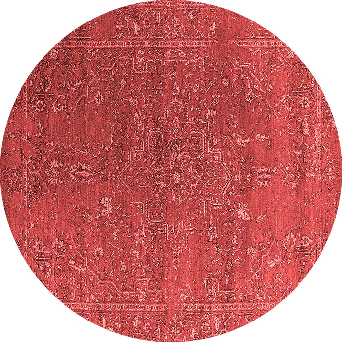 Machine Washable Oriental Red Industrial Rug, wshurb2599red