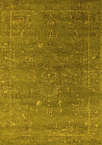 Oriental Yellow Industrial Rug, urb2599yw