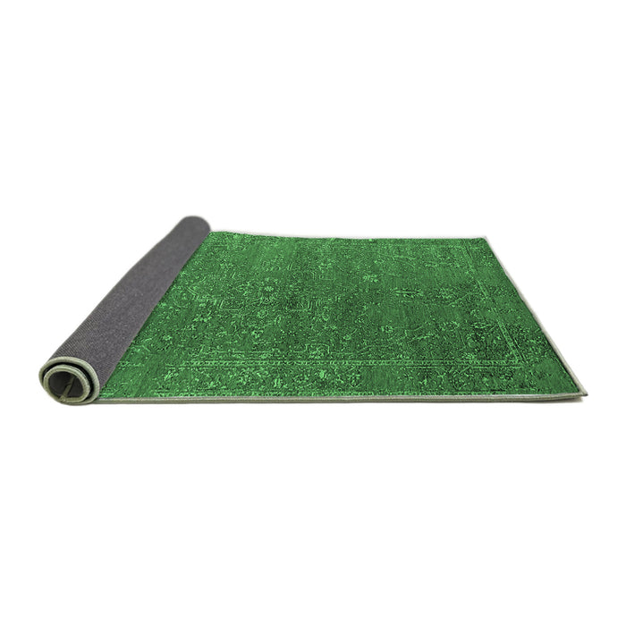 Sideview of Oriental Emerald Green Industrial Rug, urb2599emgrn