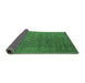 Sideview of Oriental Emerald Green Industrial Rug, urb2599emgrn