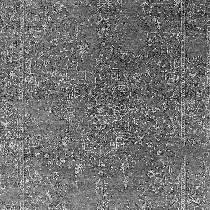 Machine Washable Oriental Gray Industrial Rug, wshurb2599gry