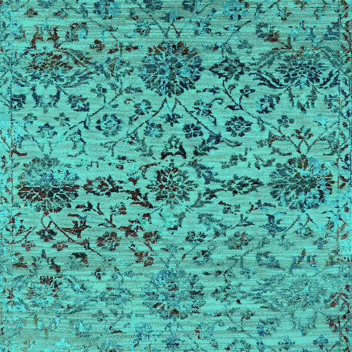 Oriental Turquoise Industrial Rug, urb2600turq