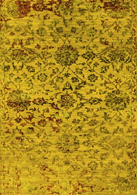 Oriental Yellow Industrial Rug, urb2600yw