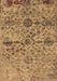 Machine Washable Oriental Brown Industrial Rug, wshurb2600brn